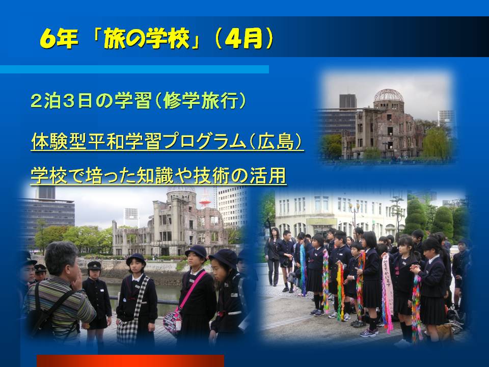 6年「旅の学校」（4月）